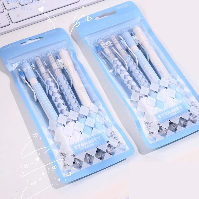 Set 4 Bút Mực Nước Hình Hoa Hồng Dễ Thương