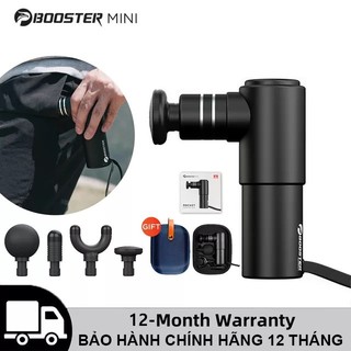 ⭐️ CHÍNH HÃNG ⭐️ BOOSTER MINI POCKET | Súng massage gun toàn thân 4 đầu điều trị căng cơ bắp, giảm đau mỏi vai gáy