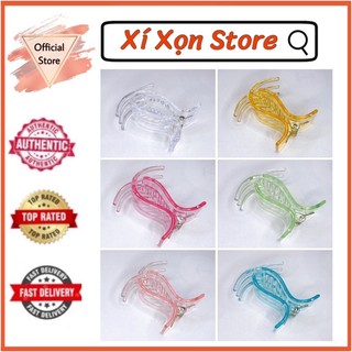 Kẹp tóc càng cua 5 răng màu thạch siêu xinh