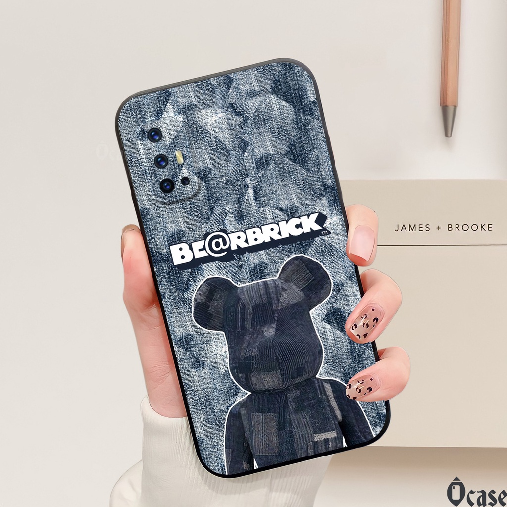 Ốp lưng Vivo V17 / V17 Pro / V19 Neo in hình gấu  cạnh viền vuông có bảo vệ camera