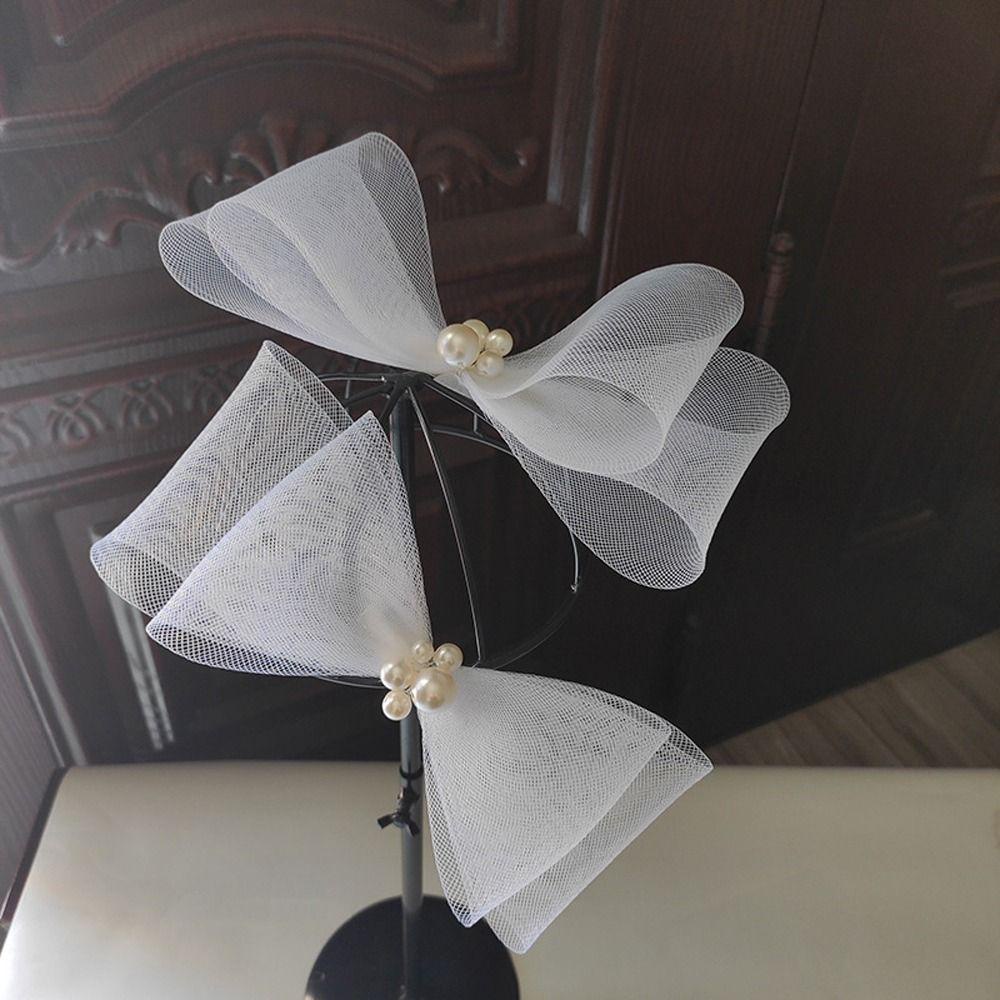 Kẹp Tóc Nơ Lưới Cỡ Lớn Thời Trang Dự Tiệc Cho Bạn Gái