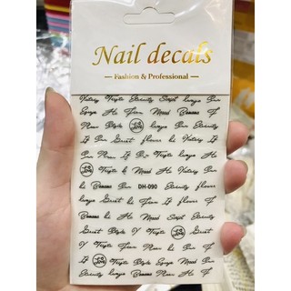 stiker chữ đẹp nét