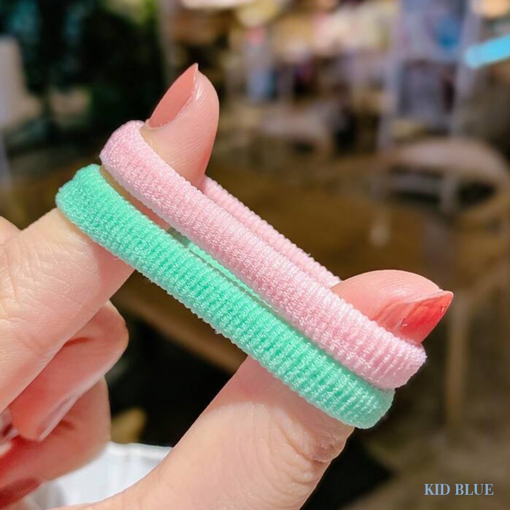 Set 100 Dây Buộc Tóc Cao Su Cỡ Nhỏ Phong Cách Hàn Quốc Đáng Yêu Dành Cho Trẻ