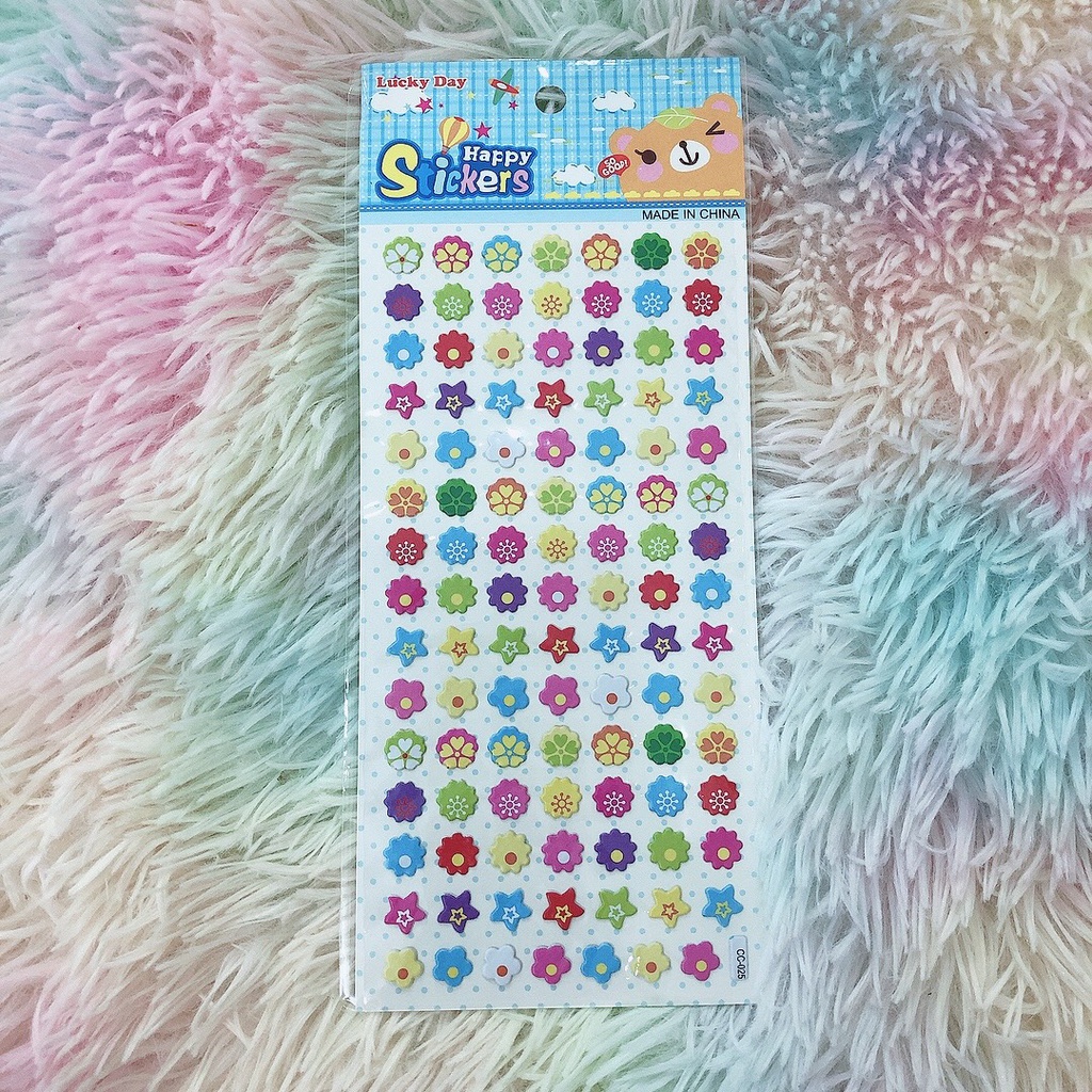 Sticker 3D, sticker cho doll, hình dán búp bê dễ thương