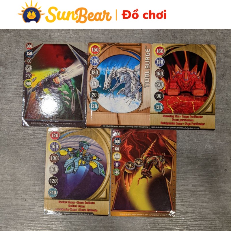 Thẻ bài sắt bakugan đồng giá 15k/1 thẻ