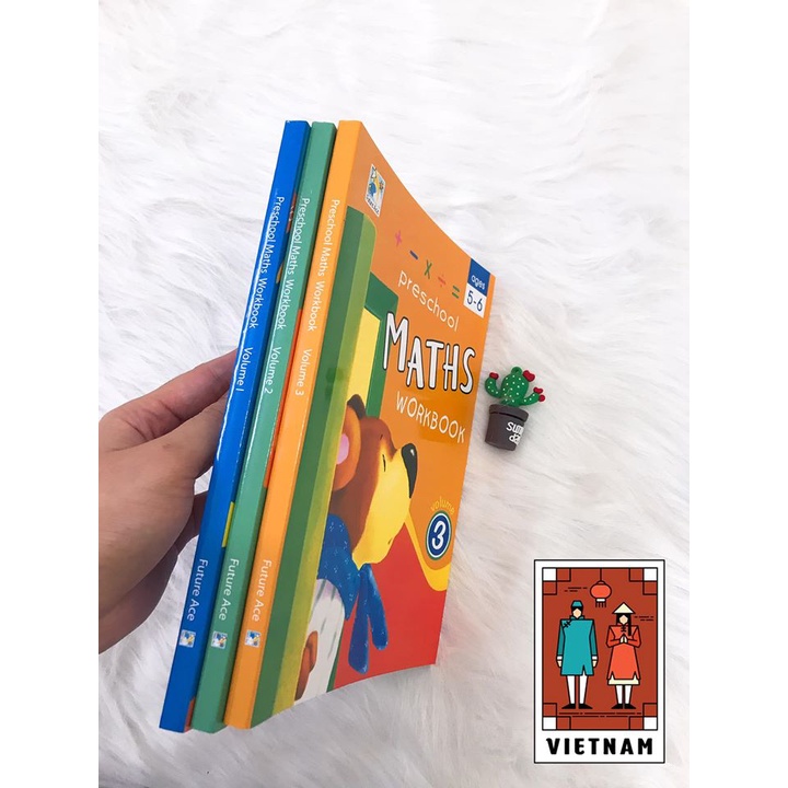 Vở viết Preschool Maths workbook 3 cuốn