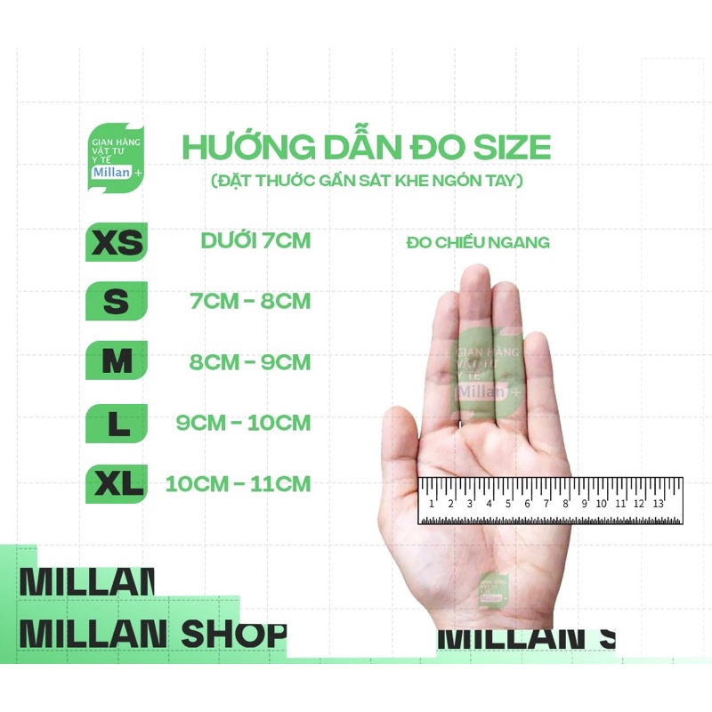 Găng y tế KHÔNG BỘT latex Vglove