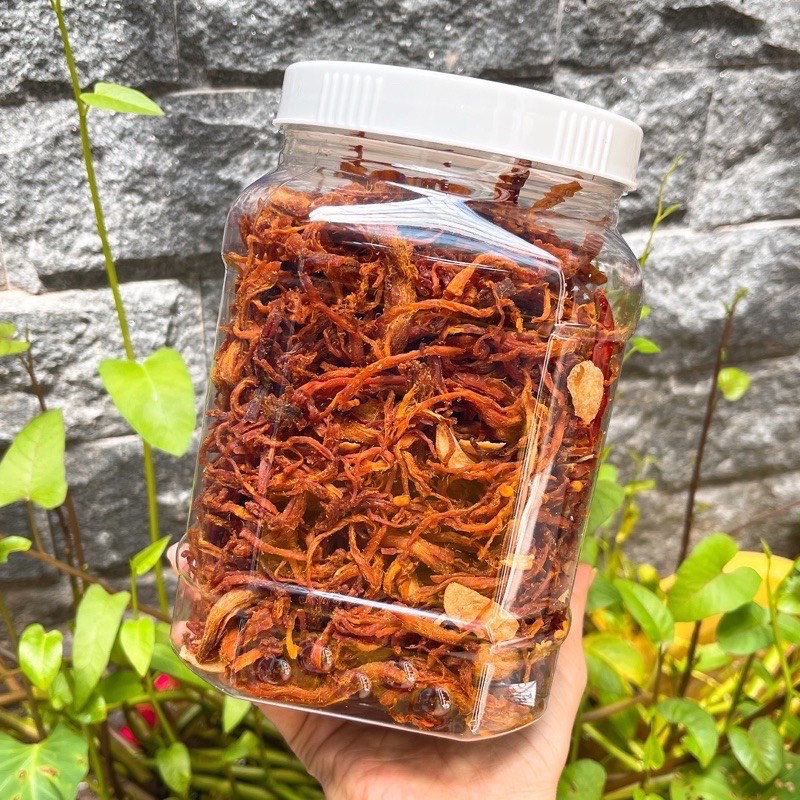 Khô heo cháy tỏi Lon 300gr  TỪ ĐƠN 50K,  Hàng ngon nhà làm
