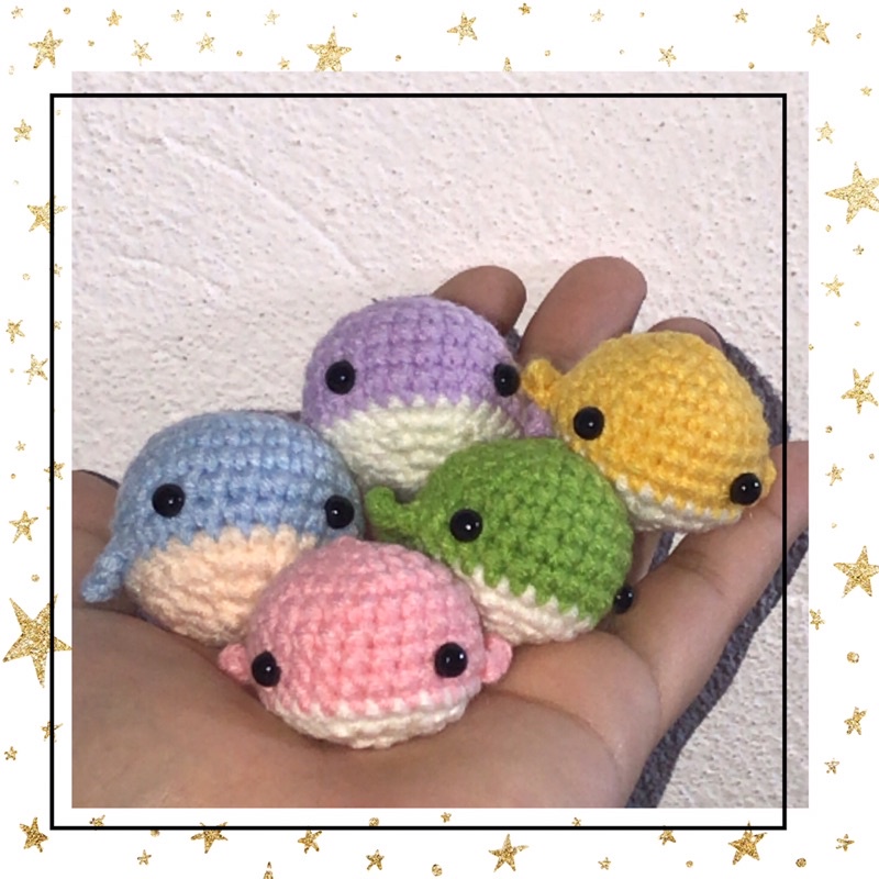 [Handmade] Móc khoá len cá heo🐳🐳🐳