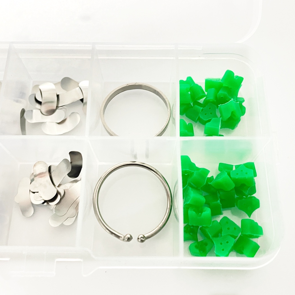 Hộp 100 Băng Tần Ma Trận Có 2 Vòng Kẹp Số 1.398 Matrix Bands