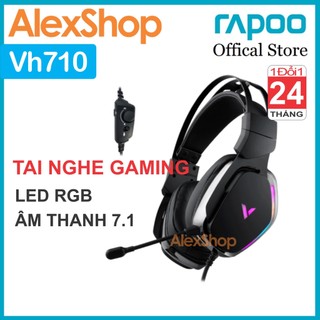 Tai nghe rapoo vh710 rgb pro âm thanh 7.1 gaming - chính hãng bảo hành 1 đổi 1 24 tháng