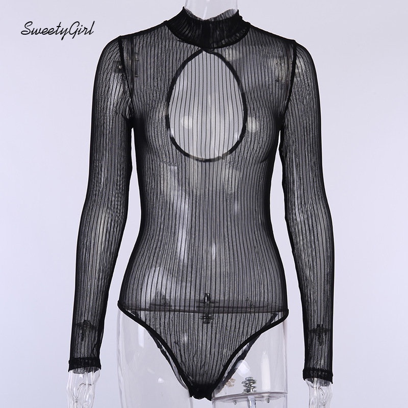 MsMona Áo Liền Thân Tay Dài Cổ Cao Màu Đen Trơn Thời Trang 2022 Quyến Rũ Cho Nữ