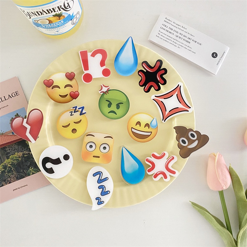 Kẹp Tóc Dễ Thương Emoji Hoạt Hình Phụ Kiện Thời Trang Cho Nữ AB147