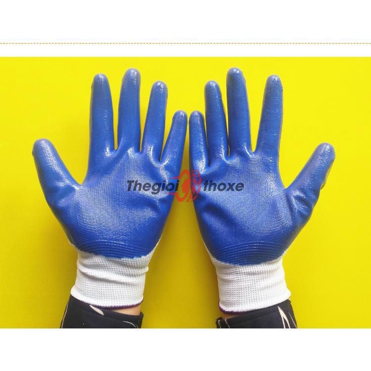 Găng tay phủ cao su phom co giãn, bao tay sửa xe cao cấp  - Thế Giới Thợ Xe