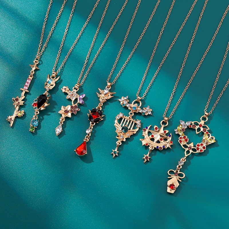 Vòng cổ Kim Loại Mặt Hình Hoạt Hình Anime Genshin Va Chạm Bằng Thép Không Gỉ