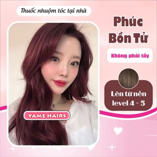  Thuốc Nhuộm Tóc Phúc Bồn Tử - Đỏ Tím Không Cần Tẩy Tặng bát lược gang tay trợ nhuộm  Thuốc Nhuộm Tóc Tại Nhà 