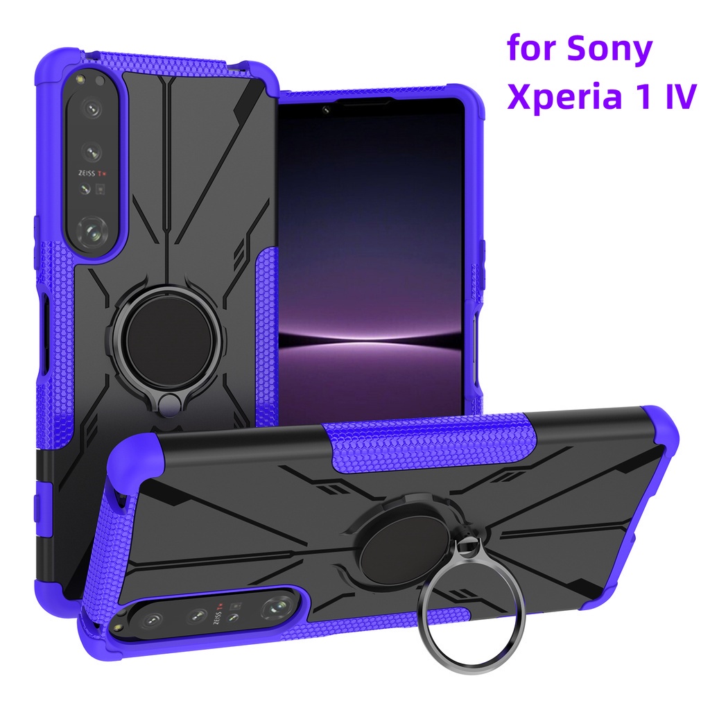 Ốp Điện Thoại Chống Sốc Có Nhẫn Đỡ Từ Tính Cho Sony Xperia 10 Iv 10.4 Xperia 1 Iv 1.4