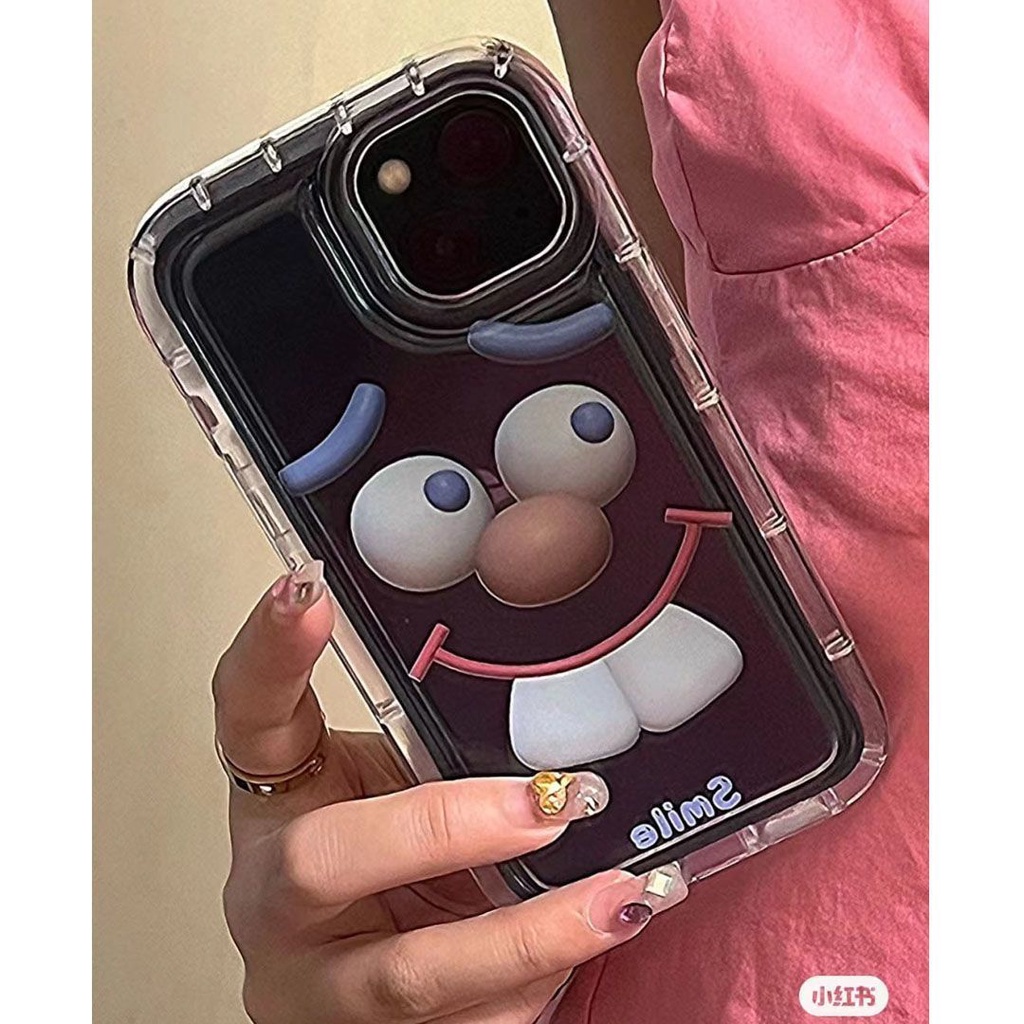 Ốp Điện Thoại Mềm Chống Sốc In Hình Biểu Tượng Cảm Xúc Dễ Thương Cho Iphone 11 Promax 14 13 12 YG0R 11