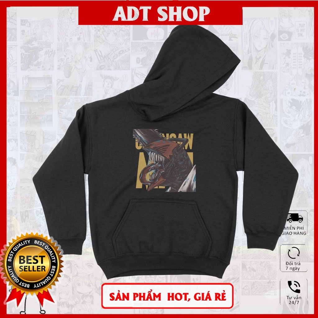Áo Hoodie Chainsaw Man Unisex  Manga Anime, Nỉ Bông  nam nữ