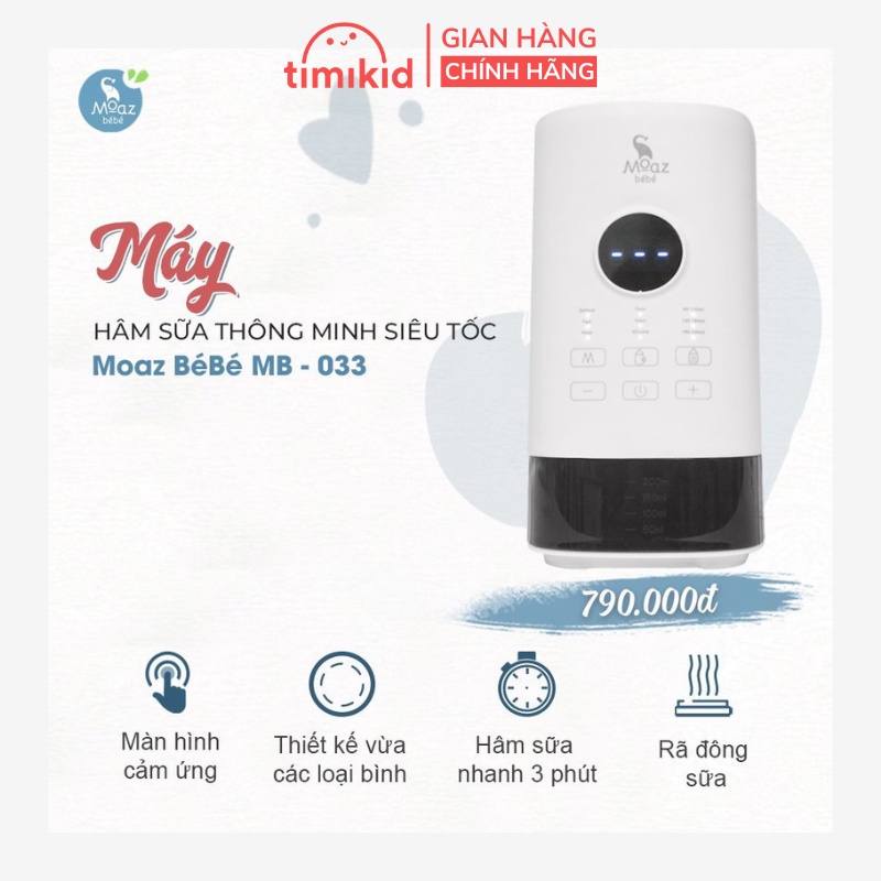 Máy Hâm Sữa Siêu Tốc MB – 033: Hâm Sữa Nhanh, Không Mất Chất