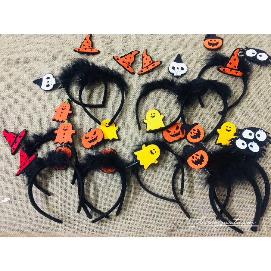 Băng đô làm bằng kẽm nhung Giáng Sinh, Halloween