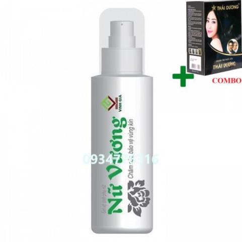Combo Gội Là Đen Thái Dương+ ✅ Nữ vương gel vệ sinh phụ nữ chai 100ml