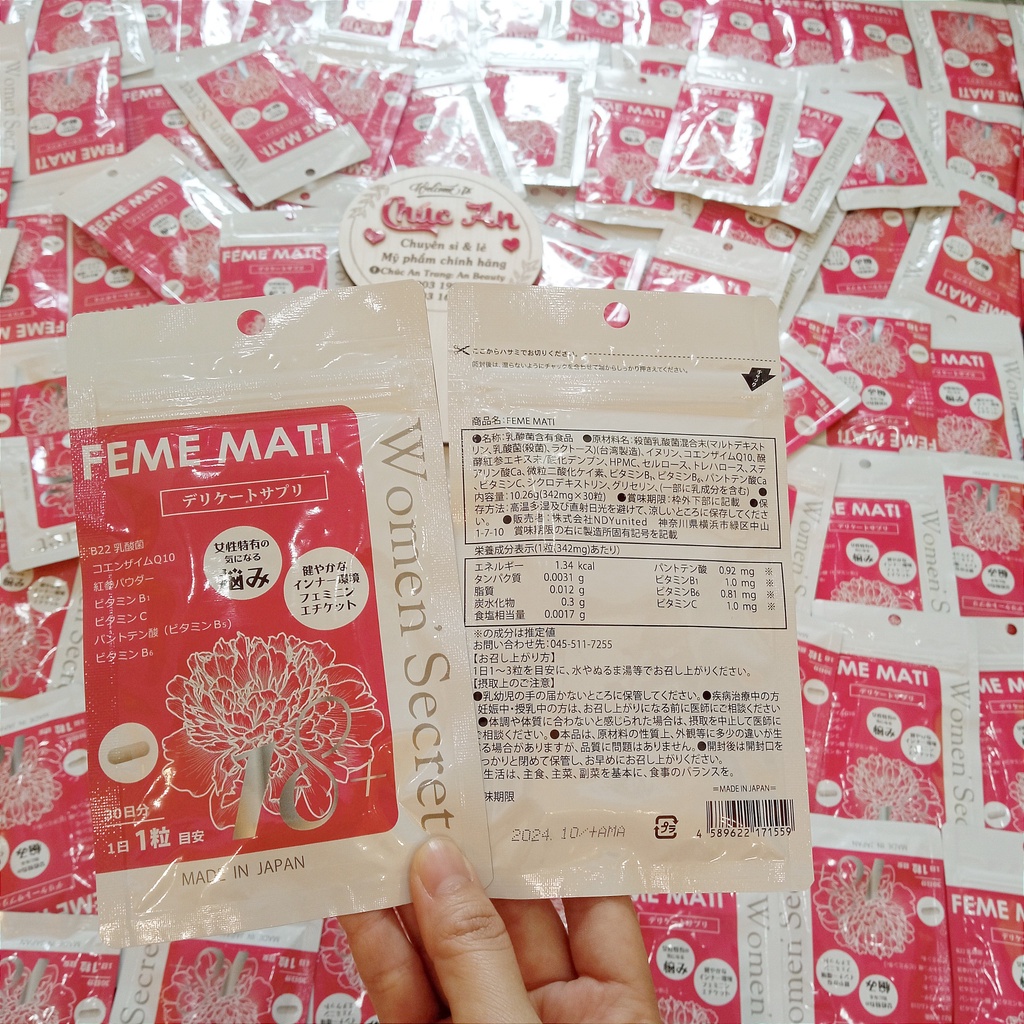 Viên Uống Phụ Khoa FEME MATI của Nhật Bản 30 Viên - PHUONGANHOUSE