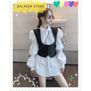 BIGSIZE Set gile kèm quần short bigsize