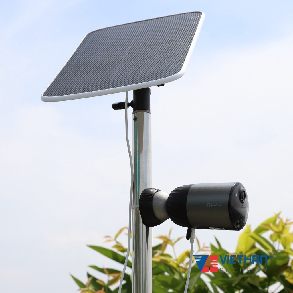 Camera pin sạc wifi Ezviz BC1C eLife Video 1080P có thể kết hợp với Pin mặt trời solar ( Bộ Camera +
