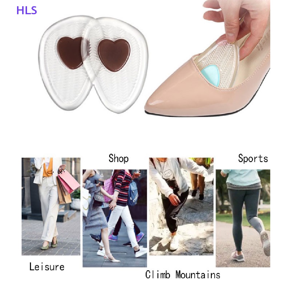 Bộ 2 Miếng Đệm Silicone Lót Giày Chống Trượt