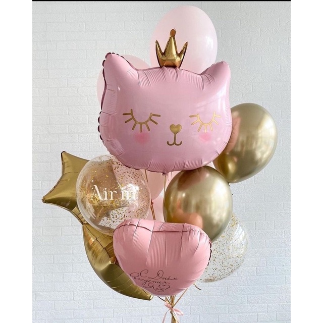 Bóng kiếng thỏ ngọc, gấu ngồi, trâu vàng, mèo black pink, hươu cao cổ cao cấp size lớn