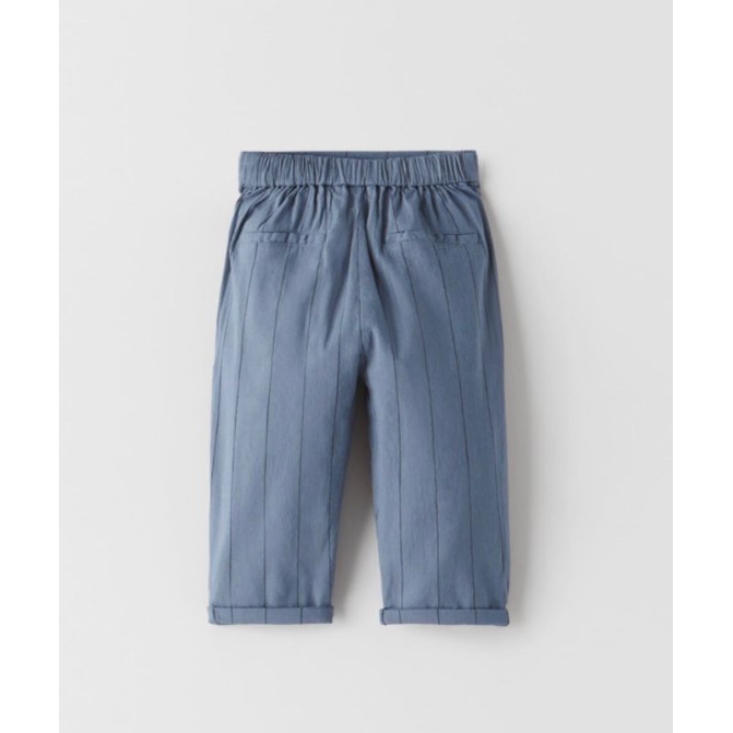 Quần xuông cúc lệch Zr bé trai kẻ sọc dư xịn siêu Tây.