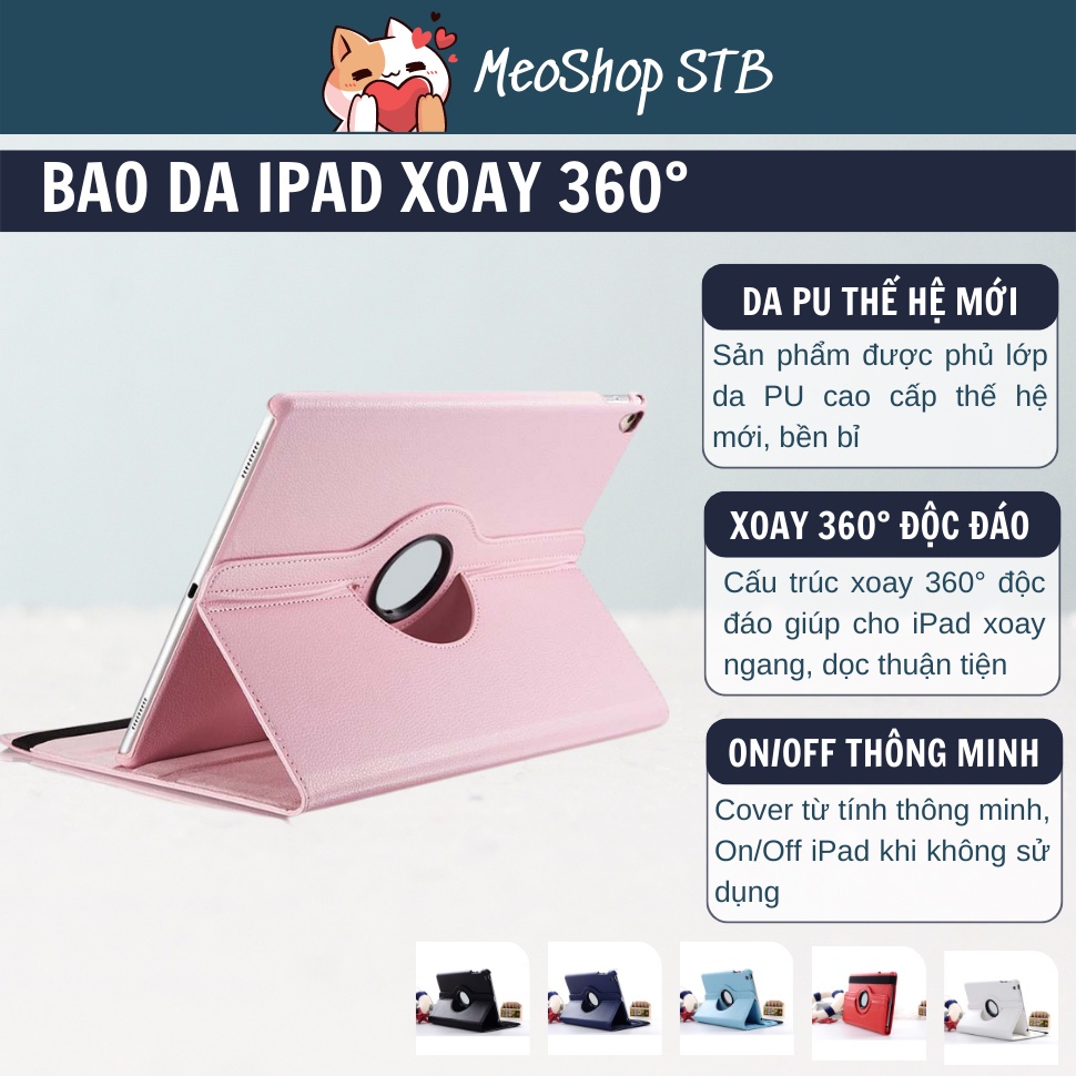 Bao da iPad Xoay 360 độ dành cho iPad