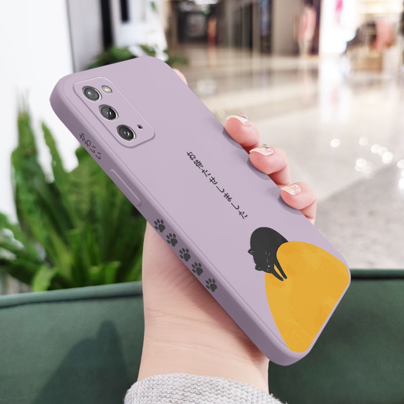 Ốp Điện Thoại Silicon Dẻo Họa Tiết Chú Mèo Dễ Thương Cho Samsung Galaxy Note 20 Ultra 10 Plus 9
