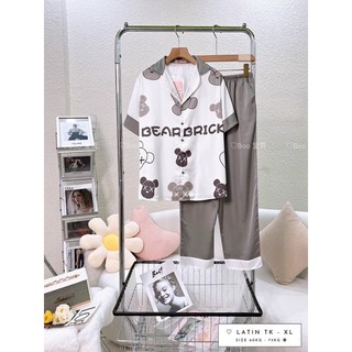 Bigsize Đồ Bộ Mặc Nhà Pijama BOO Lụa Latin/ Lụa Mango TNQD XL(60-75kg)
