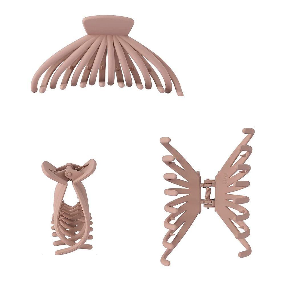 Bộ 2 Kẹp Tóc Càng Cua Bằng Acrylic Cho Nữ