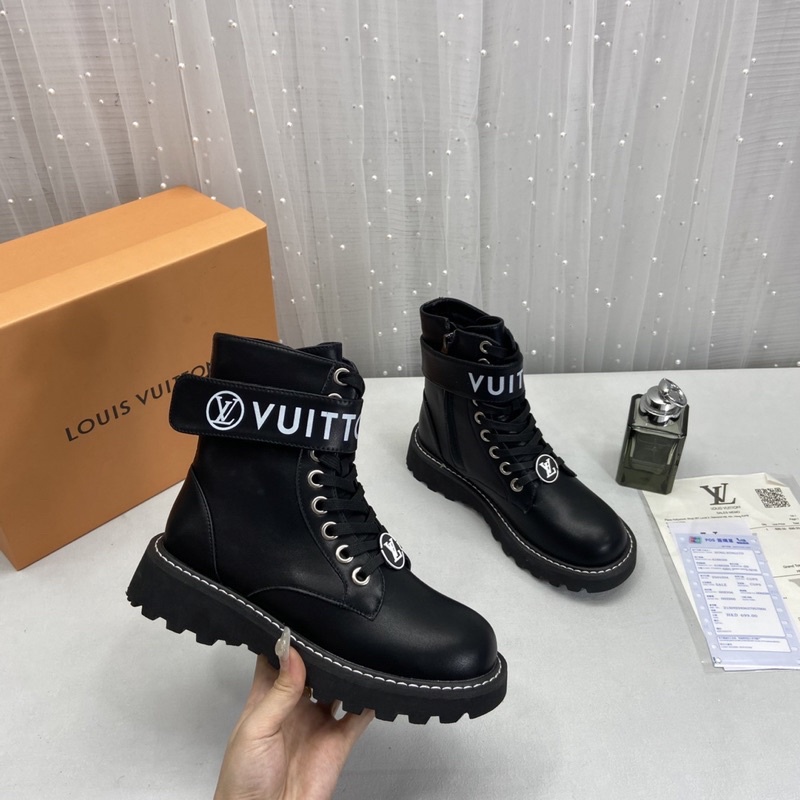 Boot Chiến Binh LV Đen/Hoạ Tiết Full Size 35-39  -  By Anh Dinh Phuong