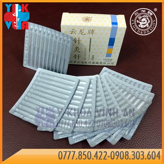 Kim Châm Cứu Vân Long Yunlong Acupunture Needle Hộp 100 Kim