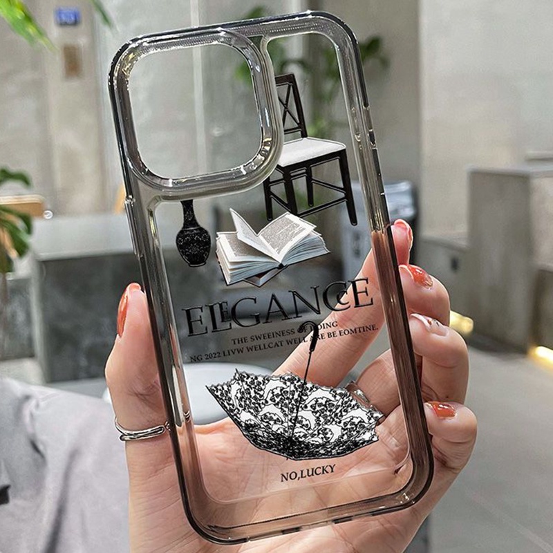 Ốp Điện Thoại Silicon TPU Mềm Đen Trong Suốt Chống Sốc Cho IPhone 14 13 12 11 Pro Max XS XR X 8 7 6S Plus