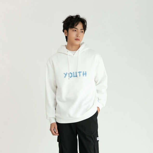 Áo Nỉ Hoodie Nam Dài Tay 2 Màu Đen Trắng MANDO Chất Nỉ Cao Cấp Form Rộng Hình In Basic Unisex Thời Trang Hàn Quốc HOD003