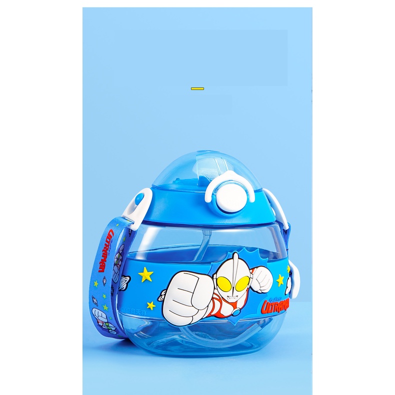 (Hàng Đẹp) Bình Nước nhựa tritant hình quả trứng, DISNEY Kèm Ống Hút silicon, thiết kế độc đáo, sinh động.an toàn.