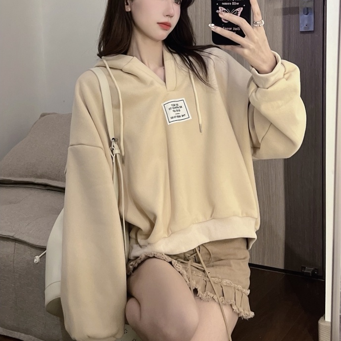 Áo hoodie SUXI màu sắc thời trang mùa thu cho nữ