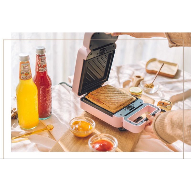máy làm bánh waffle luka hàn quốc,nướng bánh mì sandwich, 2 khay, bảng điện tử, hẹn giờ