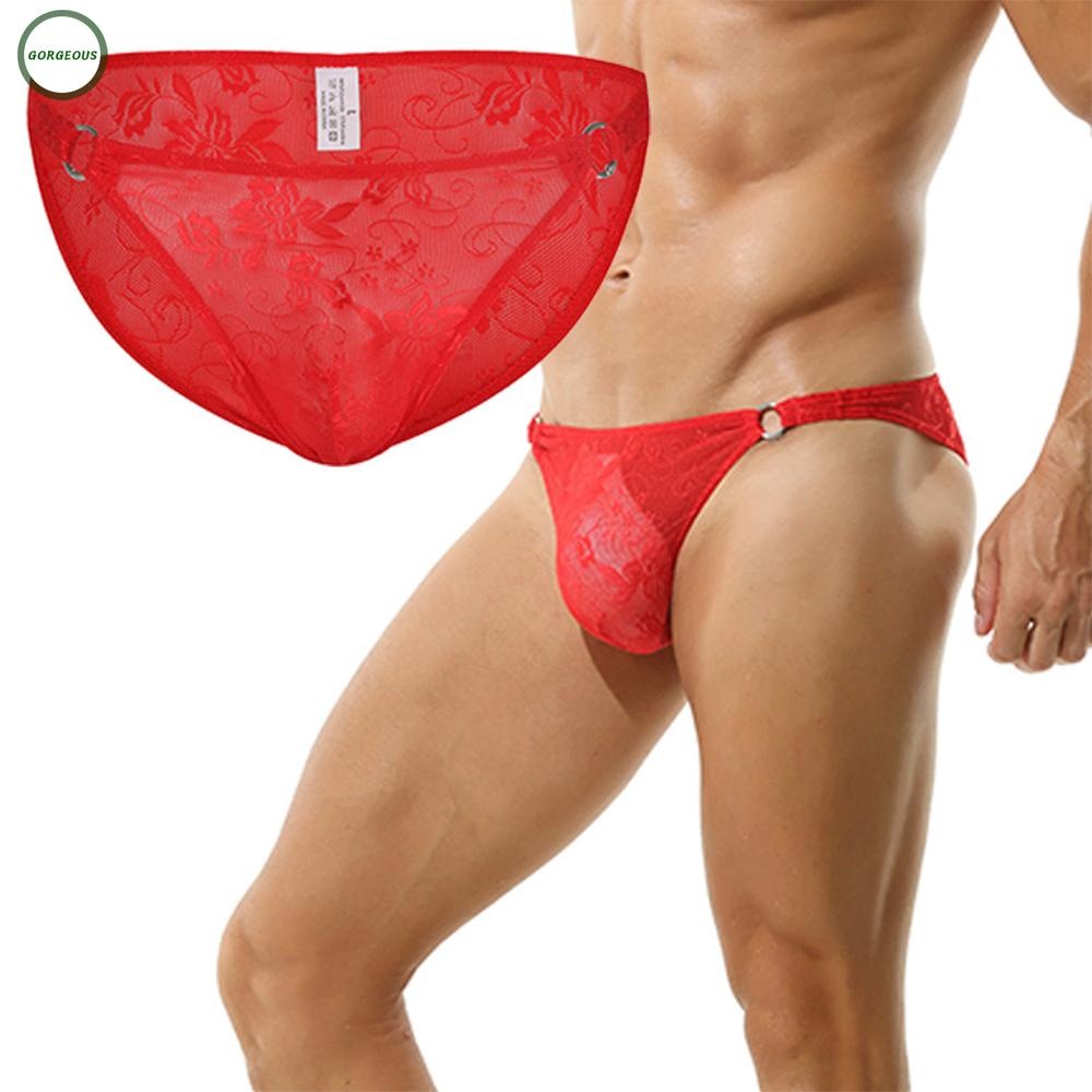 GORGEOUS~Briefs Underpants Underwear Erotic Lingerie Gay Knickers LaceBreathable