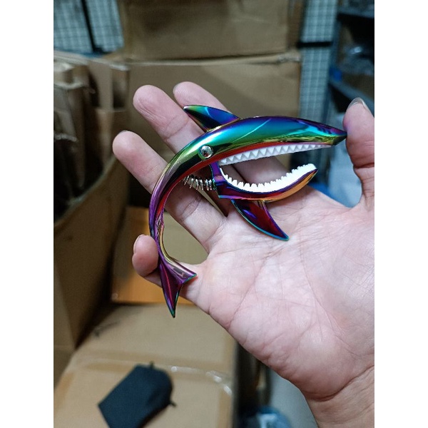 Capo Đàn Guitar Hình Cá Mập | Capo Đàn Guitar Acoustic Và Classic Hàng Cao Cấp Kẹp Chắc Bền Màu Ngũ Sắc