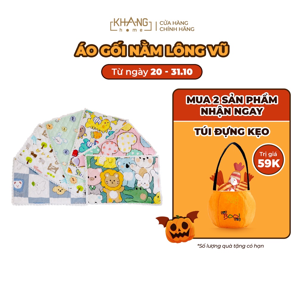 Áo Gối Nằm Chần Bông Trẻ Em Cao Cấp Khang Home