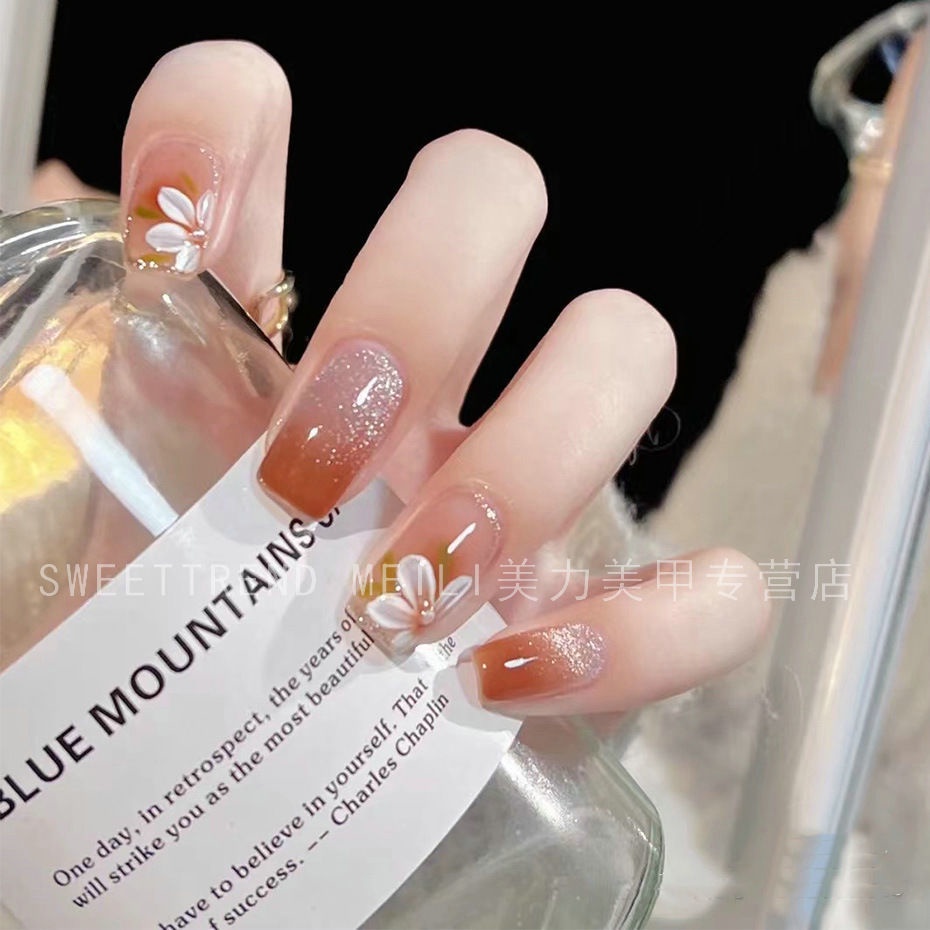 Miếng dán móng tay STZPRONAIL thiết kế hoa/ nơ/ bướm nhiều mẫu tùy chọn phong cách Nhật Bản sang trọng thời trang