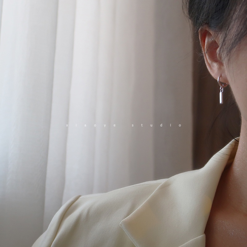 Bông Tai Mạ BạC 925 KiểU DáNg Đơn GiảN