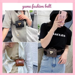 Combo 2 trong 1 Thắt lưng da nữ kèm túi mini da cá sấu cực chất