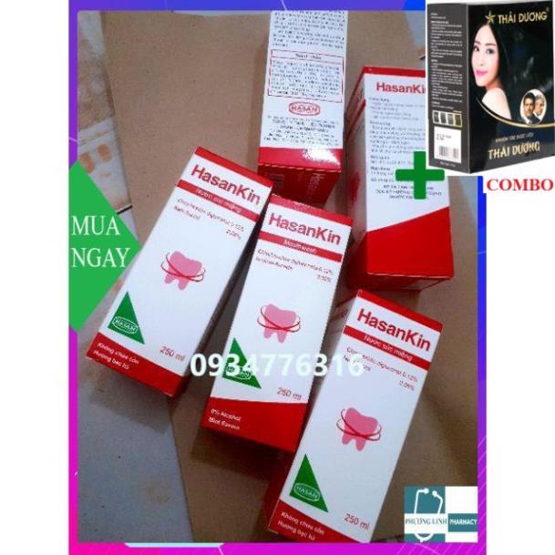Combo Gội Là Đen Thái Dương+ Nước súc miệng HASANKIN 250ML